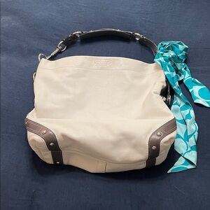 Vintage white coach bag